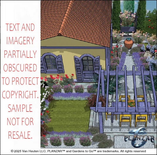L shape Le Cezanne: DESIGN OVERVIEW Digital Download Landscape Plans