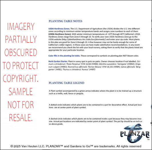 L shape Southwestern: PLANT LIST + LAYOUT Digital Download Landscape Plans