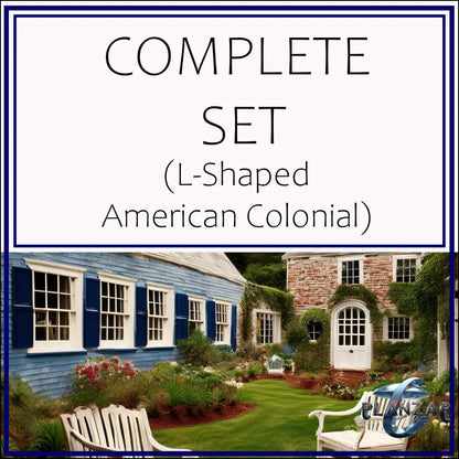 L Shape American Colonial: COMPLETE SET (cover image sets design inspirational mood only: see full Product