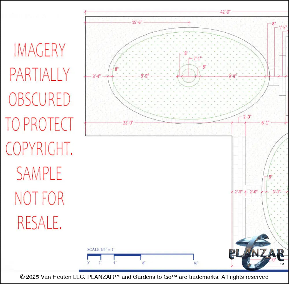 L shape American Colonial: DIMENSIONS PLAN Digital Download Landscape Plans
