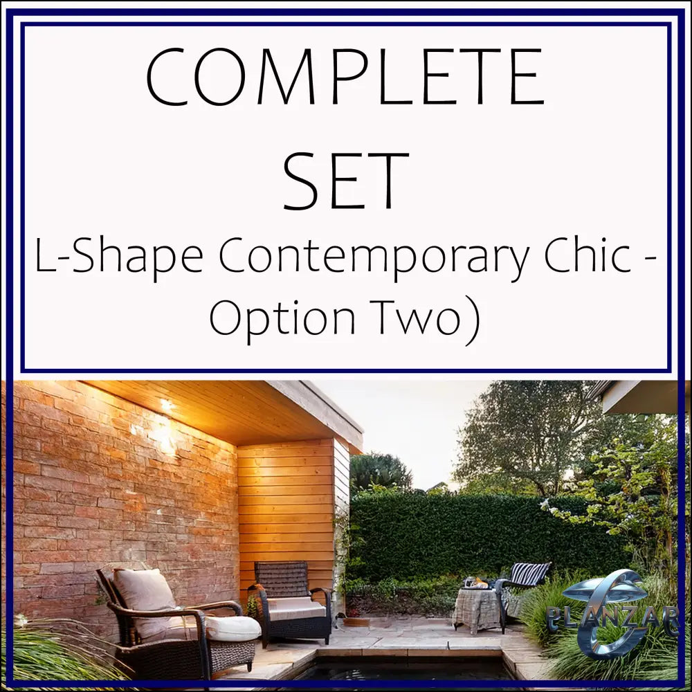 L Shape Contemporary Chic - Option Two: COMPLETE SET (cover image sets design inspirational mood only: see full Product