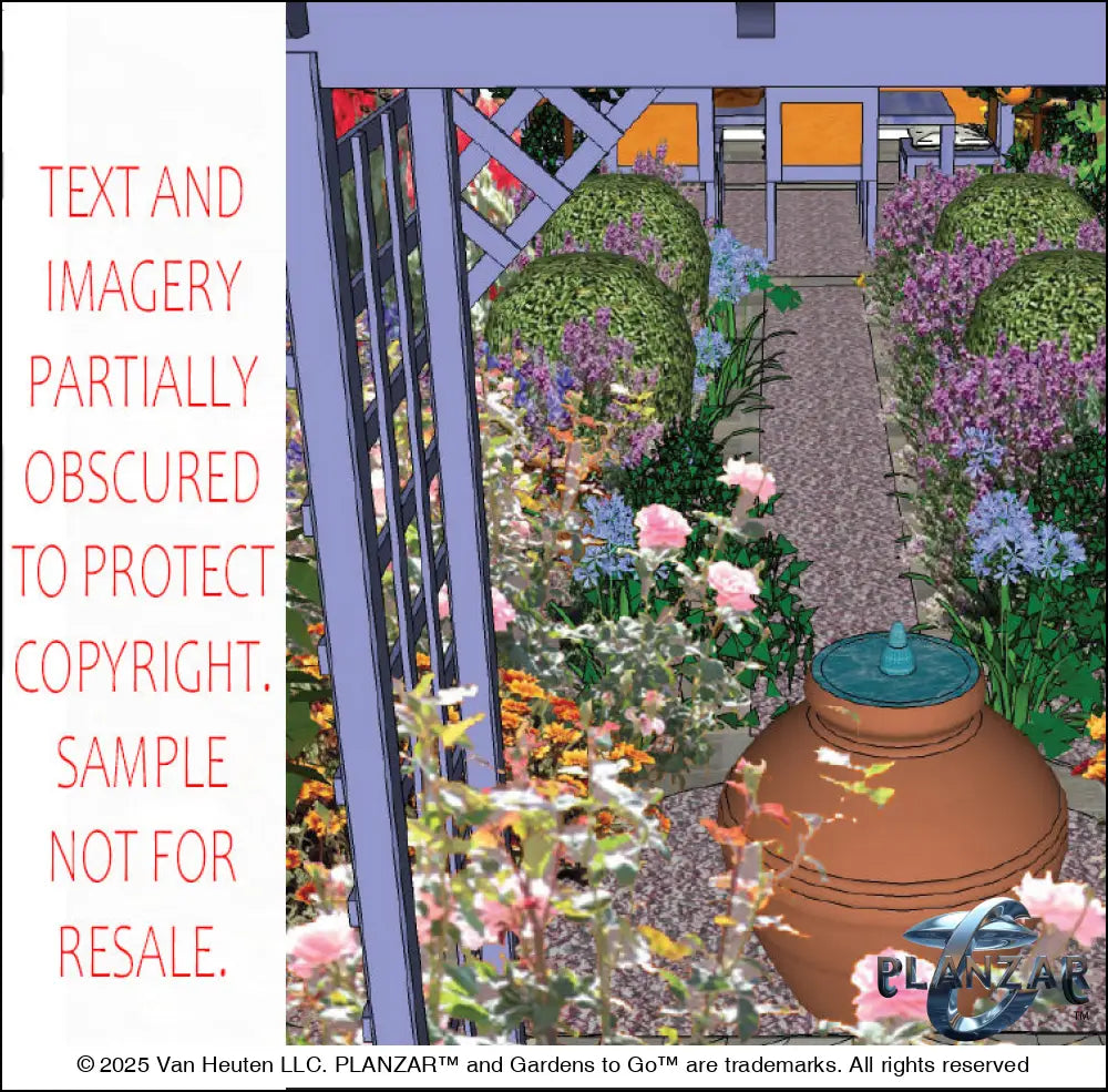 L shape L’Aixois: DESIGN OVERVIEW Digital Download Landscape Plans