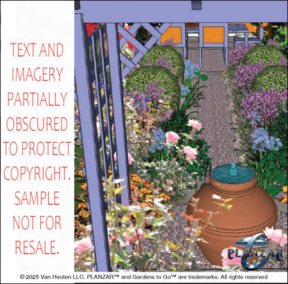 L shape L’Aixois: DESIGN OVERVIEW Digital Download Landscape Plans