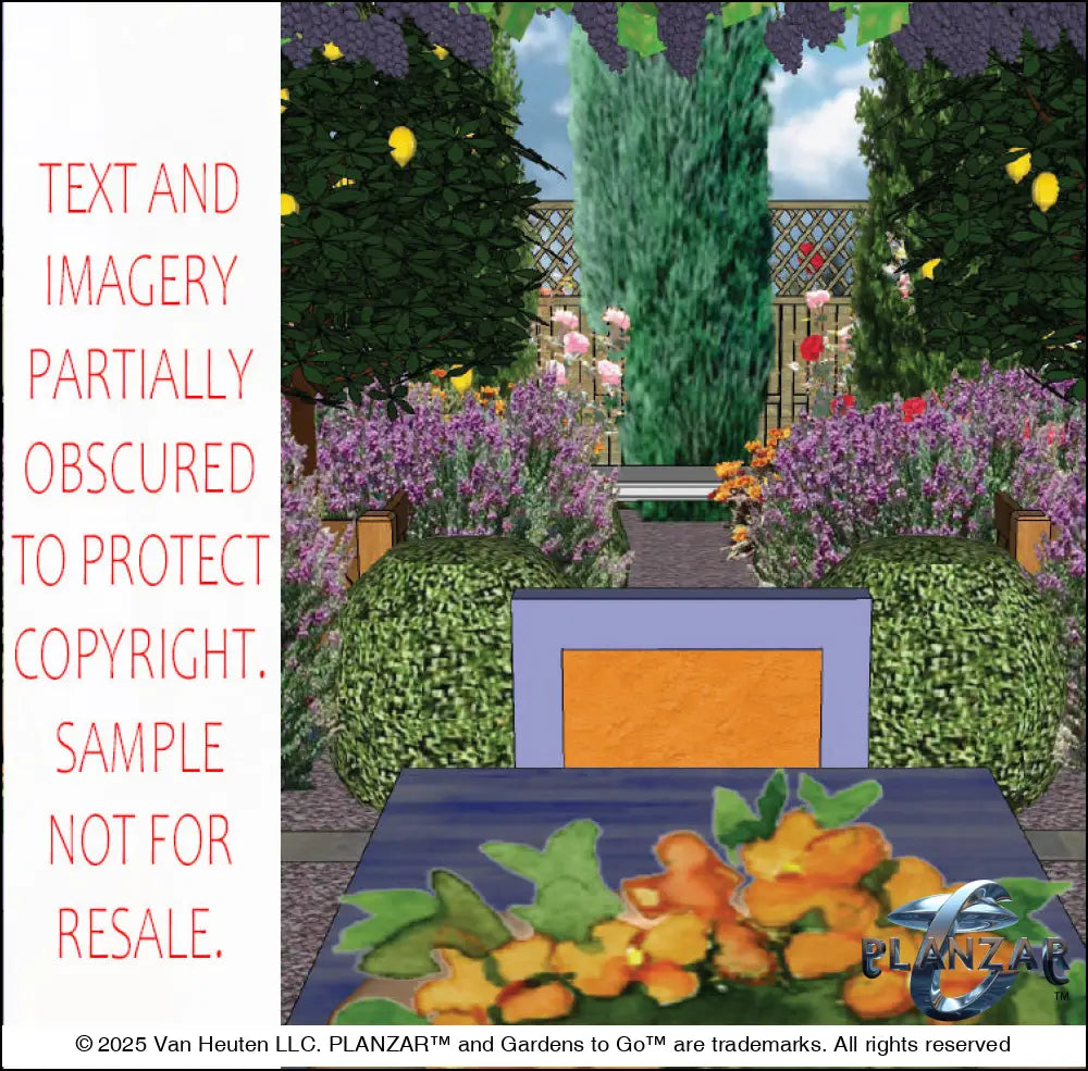 L shape L’Aixois: DESIGN OVERVIEW Digital Download Landscape Plans