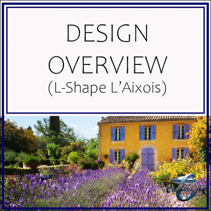 L shape L’Aixois: DESIGN OVERVIEW Digital Download Landscape Plans