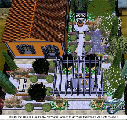 L shape L’Aixois: DESIGN OVERVIEW Digital Download Landscape Plans