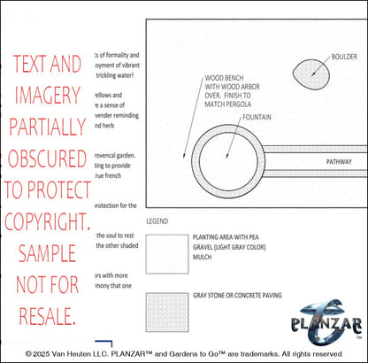L shape L’Aixois: LAYOUT PLAN Digital Download Landscape Plans