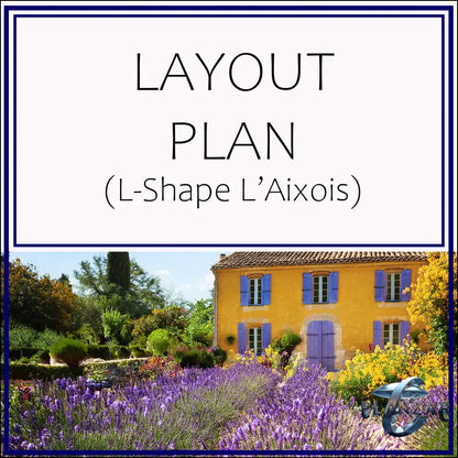 L shape L’Aixois: LAYOUT PLAN Digital Download Landscape Plans