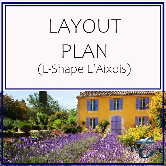 L shape L’Aixois: LAYOUT PLAN Digital Download Landscape Plans
