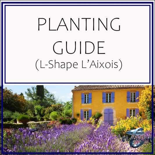 L shape L’Aixois: PLANT GUIDE Digital Download Landscape Plans