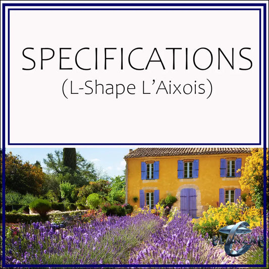 L shape L’Aixois: SPECIFICATIONS Digital Download Landscape Plans