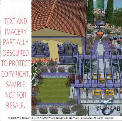 L shape Le Cezanne: DESIGN OVERVIEW Digital Download Landscape Plans
