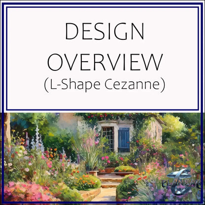 L shape Le Cezanne: DESIGN OVERVIEW Digital Download Landscape Plans