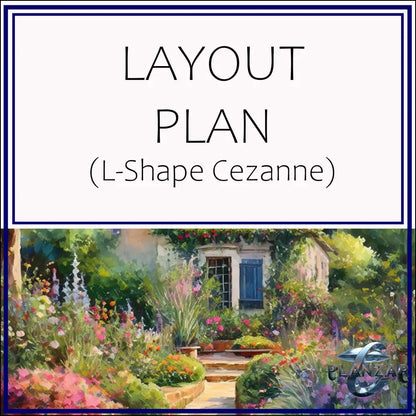 L shape Le Cezanne: LAYOUT PLAN Digital Download Landscape Plans
