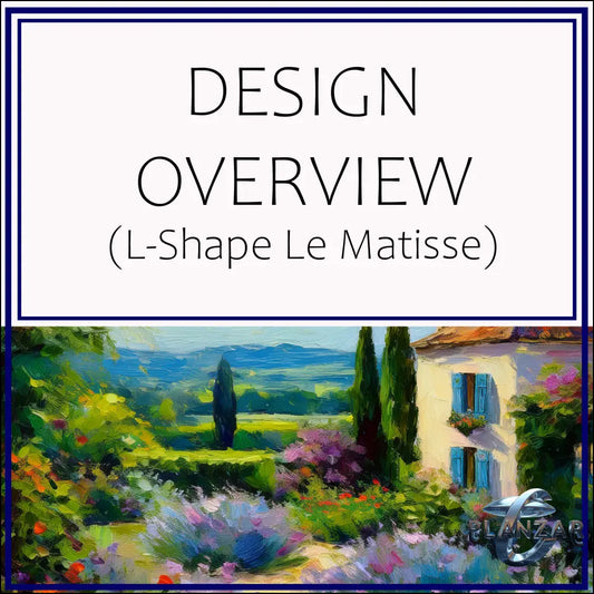 L shape Le Matisse: DESIGN OVERVIEW Digital Download Landscape Plans