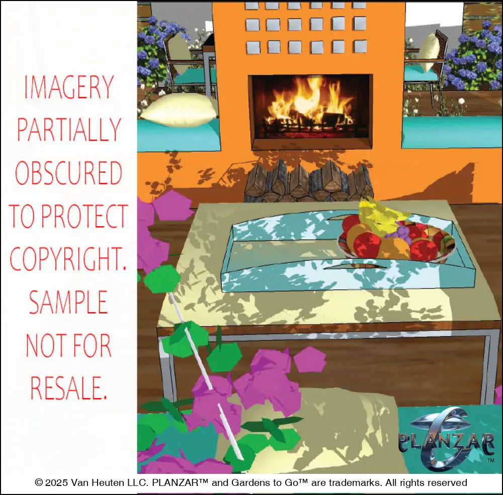 L shape Mid-century Modern: DESIGN OVERVIEW Digital Download Landscape Plans