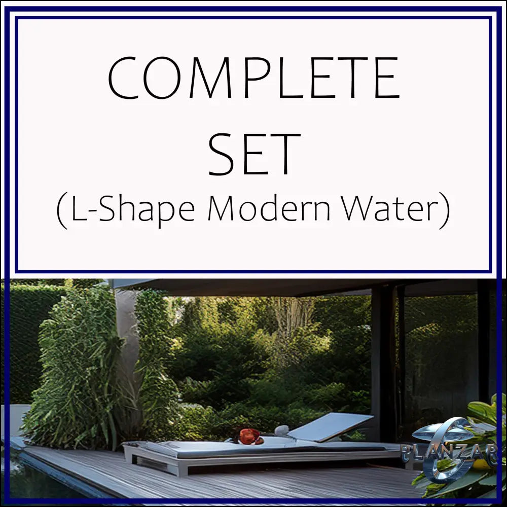 L Shape Modern Water: COMPLETE SET (cover image sets design inspirational mood only: see full Product Description).
