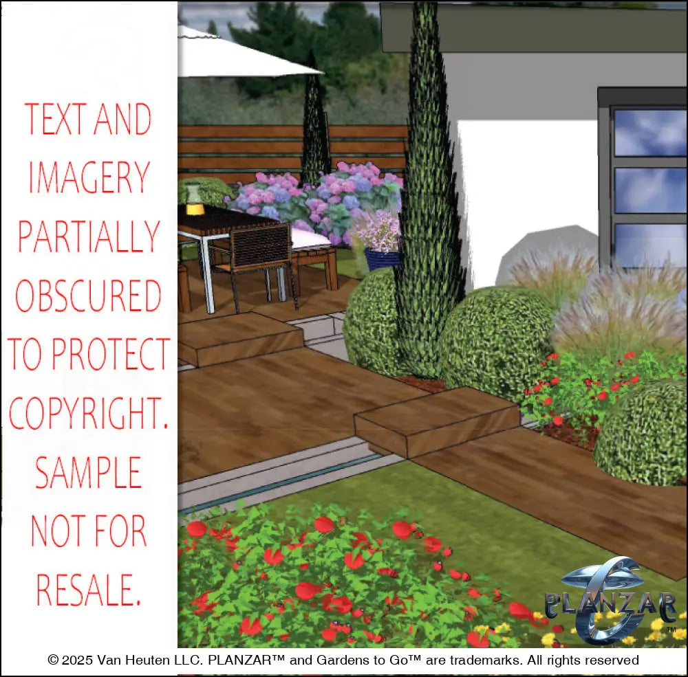 L shape Modern Water: DESIGN OVERVIEW Digital Download Landscape Plans