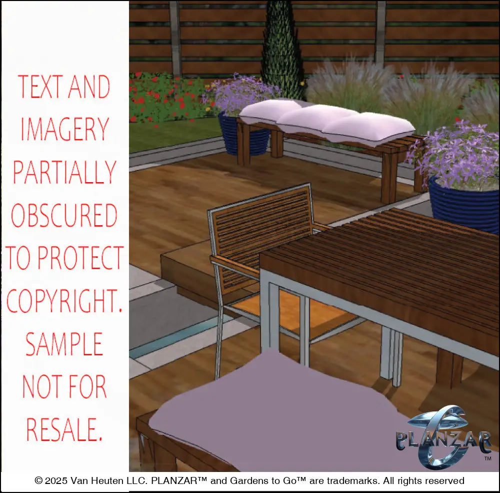 L shape Modern Water: DESIGN OVERVIEW Digital Download Landscape Plans