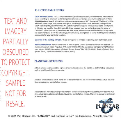 L shape Modern Water: PLANT LIST + LAYOUT Digital Download Landscape Plans