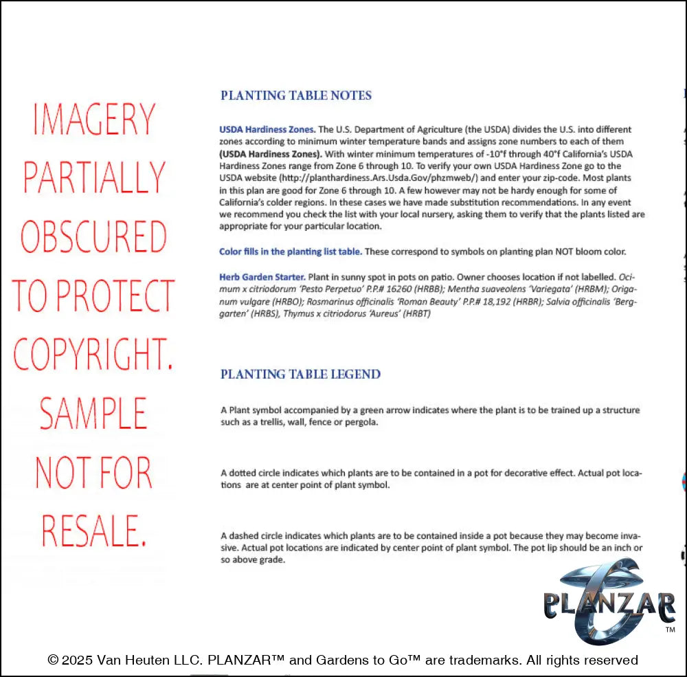 L shape Southwestern: PLANT LIST + LAYOUT Digital Download Landscape Plans