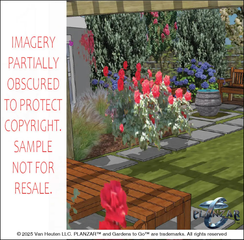 L shape Townhome Courtyard: DESIGN OVERVIEW Digital Download Landscape Plans