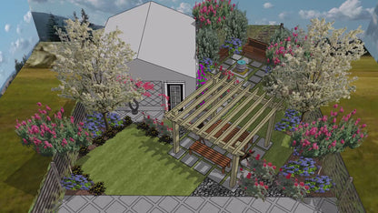 L shape Townhome Courtyard: DESIGN OVERVIEW