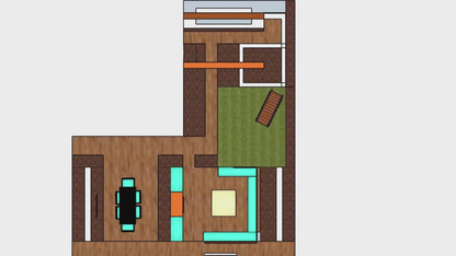 L shape Mid-century Modern: DESIGN OVERVIEW