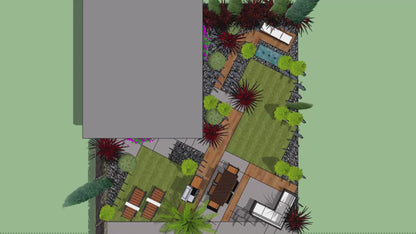 L Shape Contemporary Chic - Option Two: DESIGN OVERVIEW
