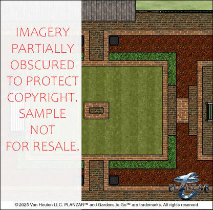 Rectangular American Colonial: DESIGN OVERVIEW Digital Download Landscape Plans