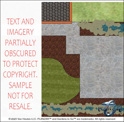 Rectangular Babbling Brook: DESIGN OVERVIEW Digital Download Landscape Plans