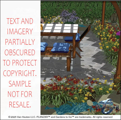 Rectangular Babbling Brook: DESIGN OVERVIEW Digital Download Landscape Plans