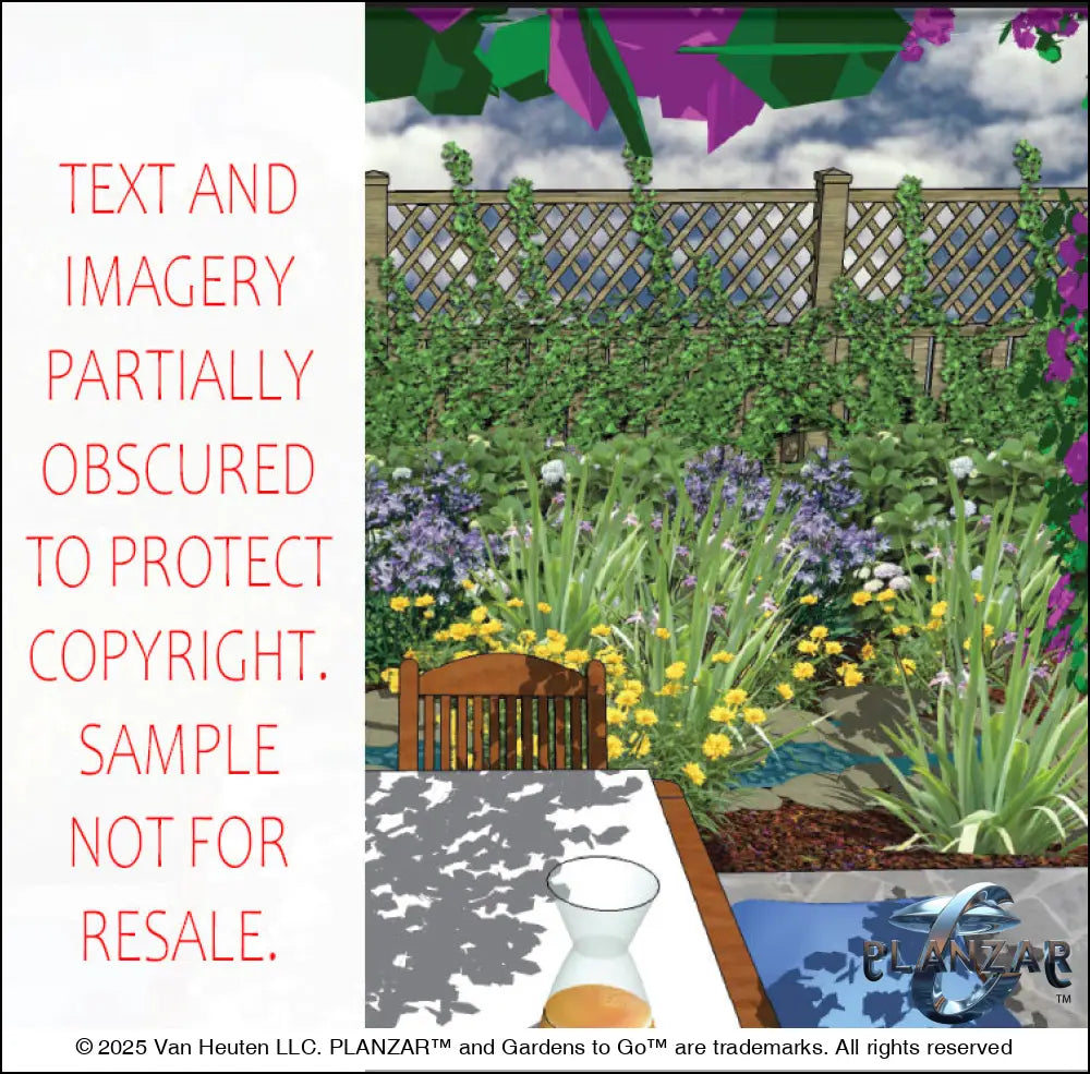 Rectangular Babbling Brook: DESIGN OVERVIEW Digital Download Landscape Plans