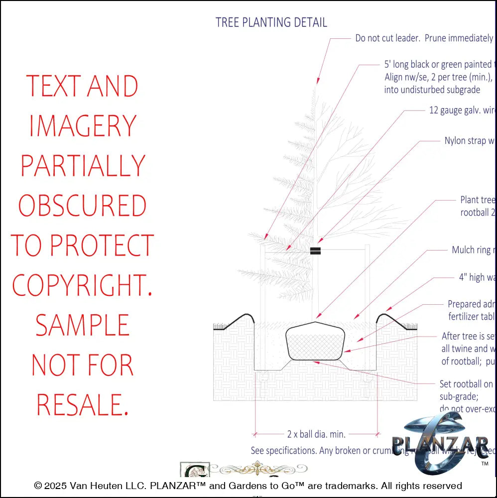 Rectangular Babbling Brook: SPECIFICATIONS Digital Download Landscape Plans