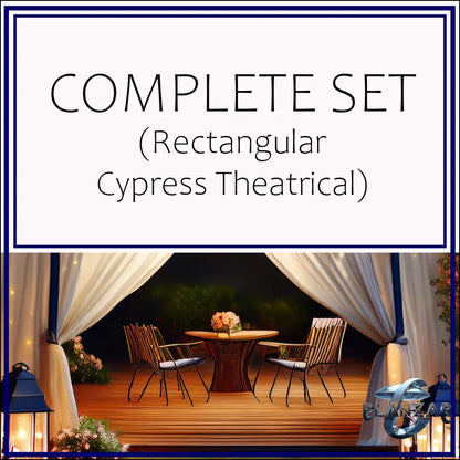 Rectangular CYPRESS THEATRICAL: COMPLETE SET (cover image sets design inspirational mood only: see full Product