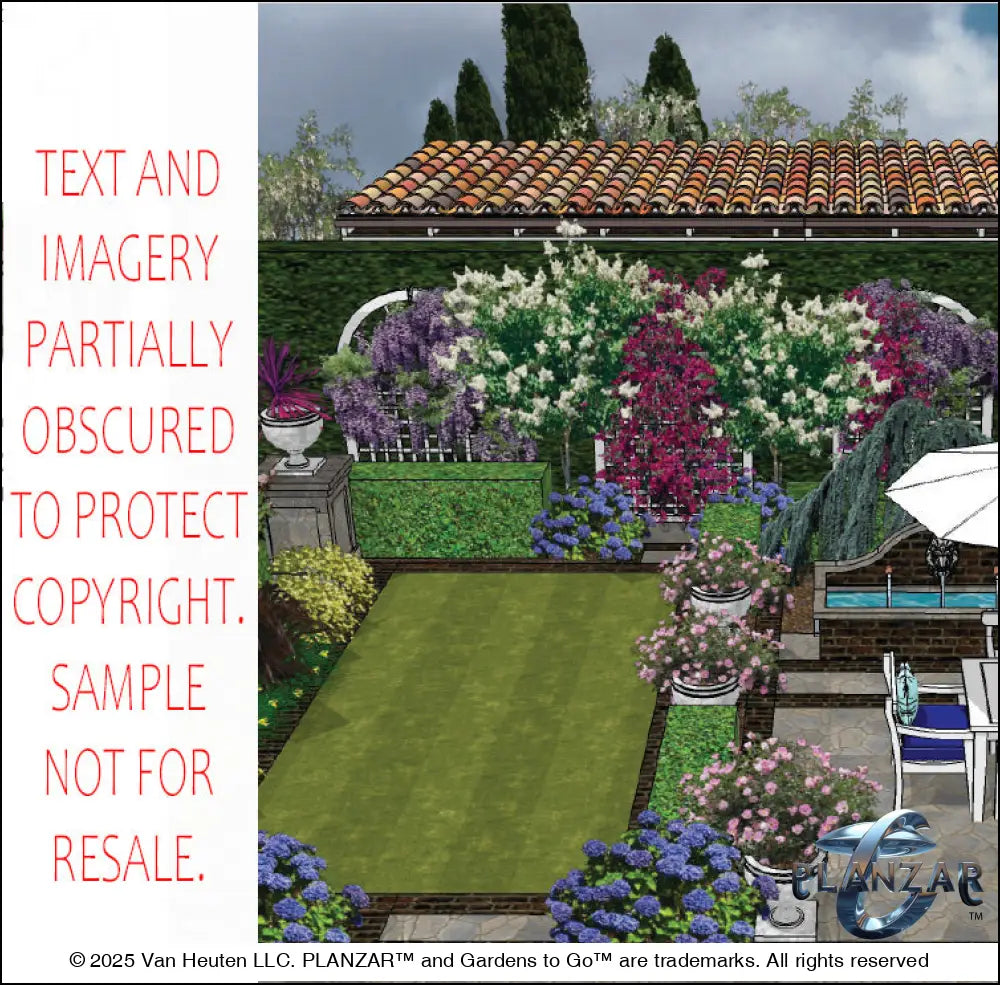 Rectangular Cypress Theatrical: DESIGN OVERVIEW Digital Download Landscape Plans