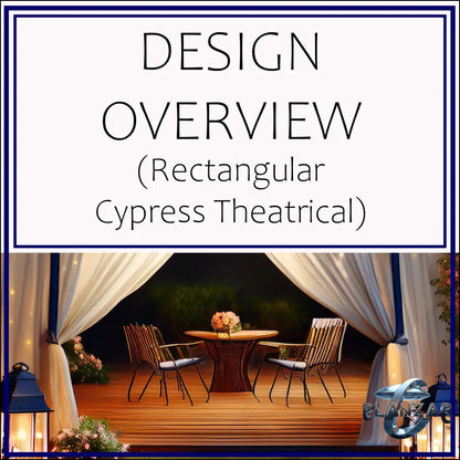 Rectangular Cypress Theatrical: DESIGN OVERVIEW Digital Download Landscape Plans