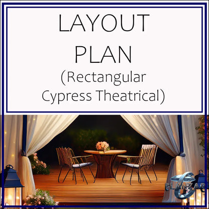 Rectangular Cypress Theatrical: LAYOUT PLAN Digital Download Landscape Plans