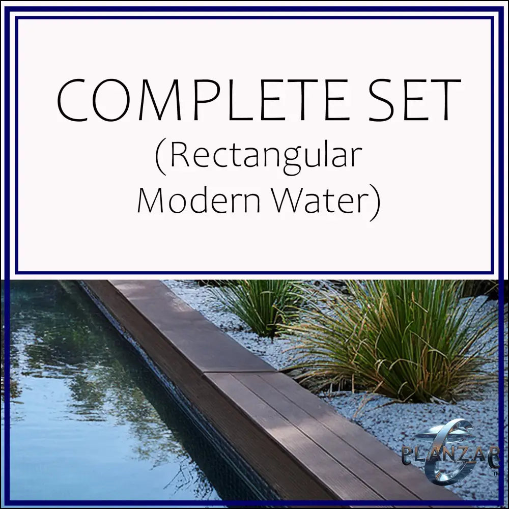 Rectangular Modern Water: COMPLETE SET (cover image sets design inspirational mood only: see full Product Description).
