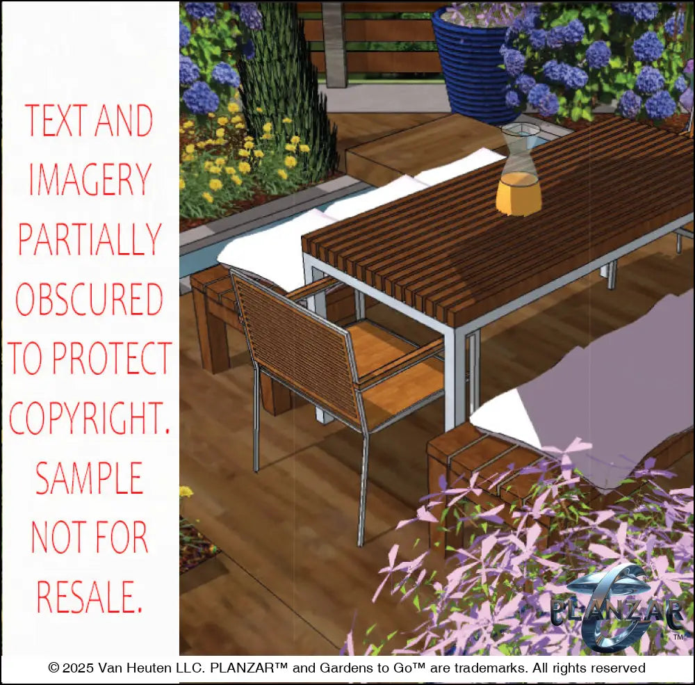 Rectangular Modern Water: DESIGN OVERVIEW Digital Download Landscape Plans
