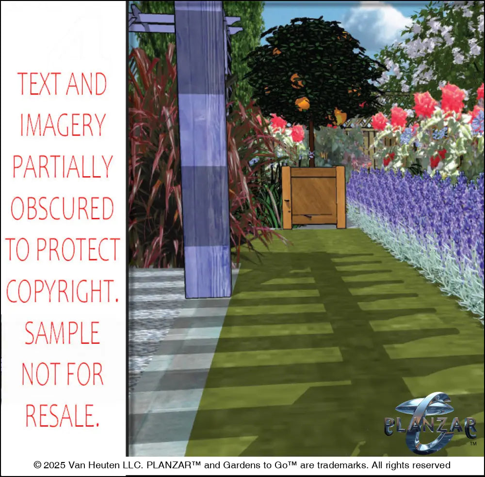 Rectangular Provencal: DESIGN OVERVIEW Digital Download Landscape Plans