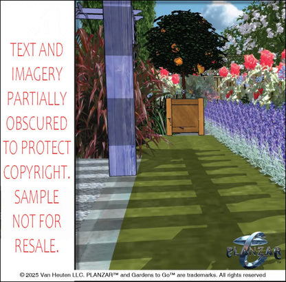 Rectangular Provencal: DESIGN OVERVIEW Digital Download Landscape Plans