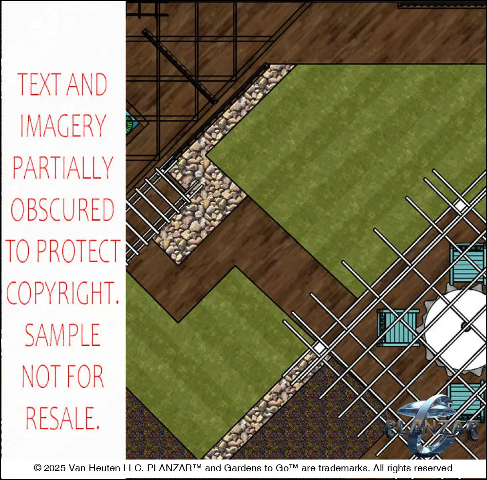 Rectangular Secret Garden: DESIGN OVERVIEW Digital Download Landscape Plans