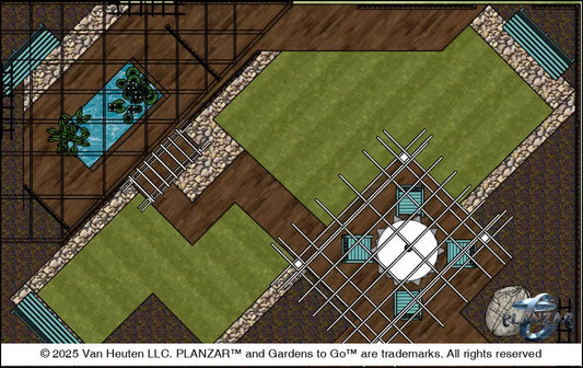 Rectangular Secret Garden: DESIGN OVERVIEW Digital Download Landscape Plans