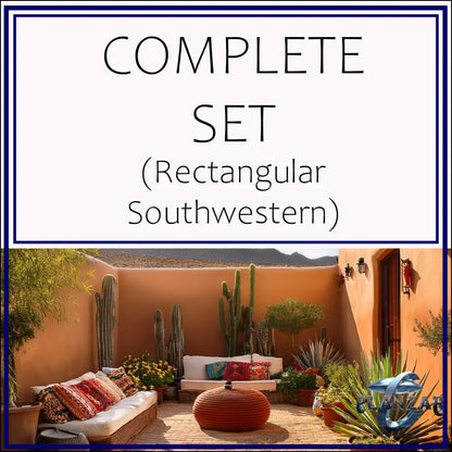Rectangular Southwestern: COMPLETE SET (cover image sets design inspirational mood only: see full Product Description).