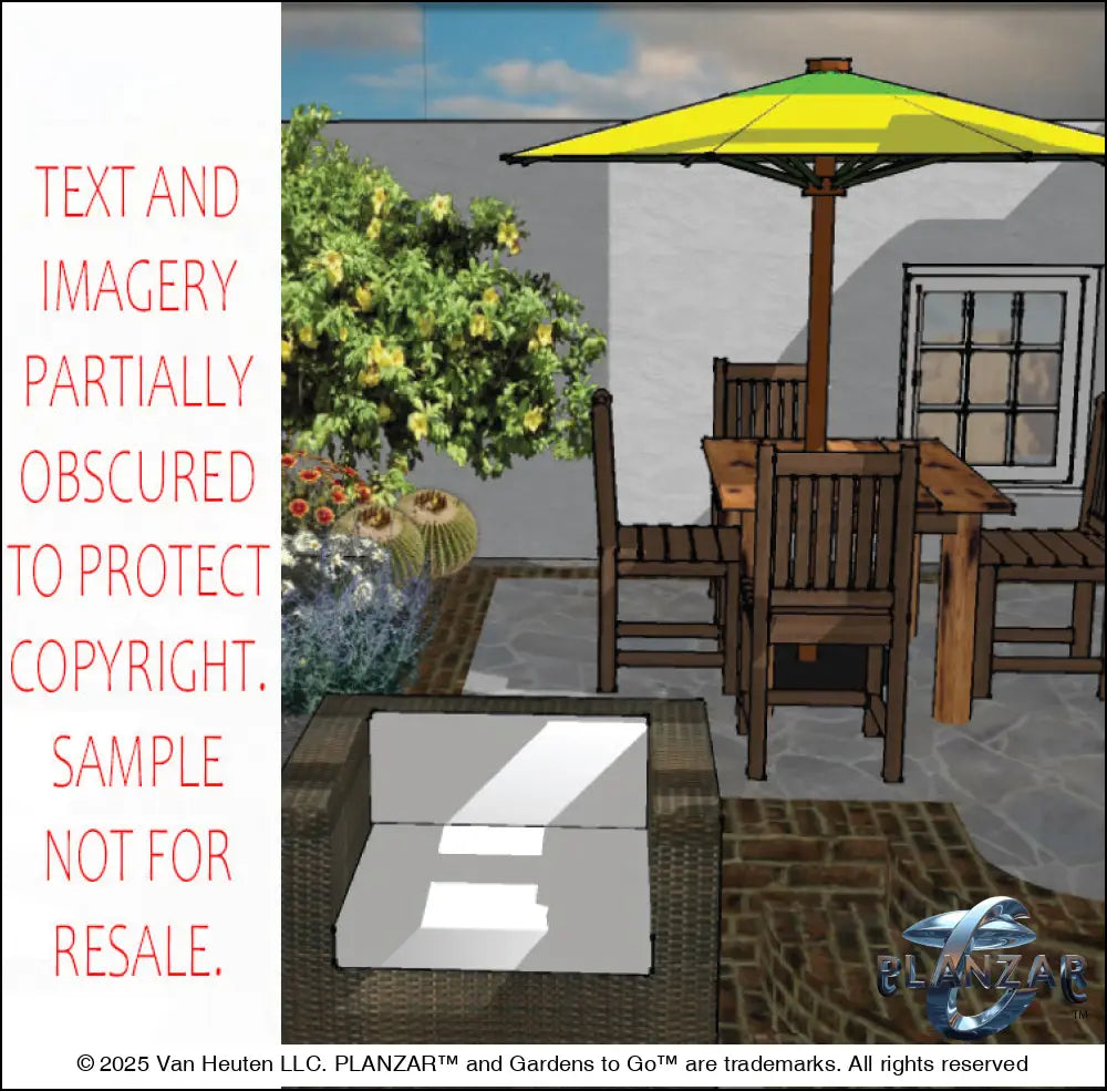 Rectangular Southwestern: DESIGN OVERVIEW Digital Download Landscape Plans