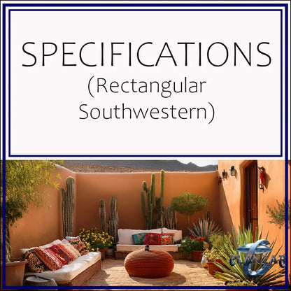 Rectangular Southwestern: SPECIFICATIONS Digital Download Landscape Plans