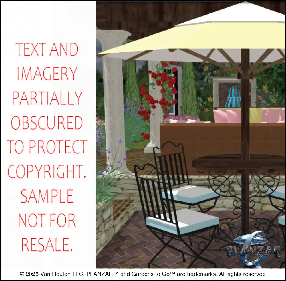 Rectangular Tuscan: DESIGN OVERVIEW Digital Download Landscape Plans