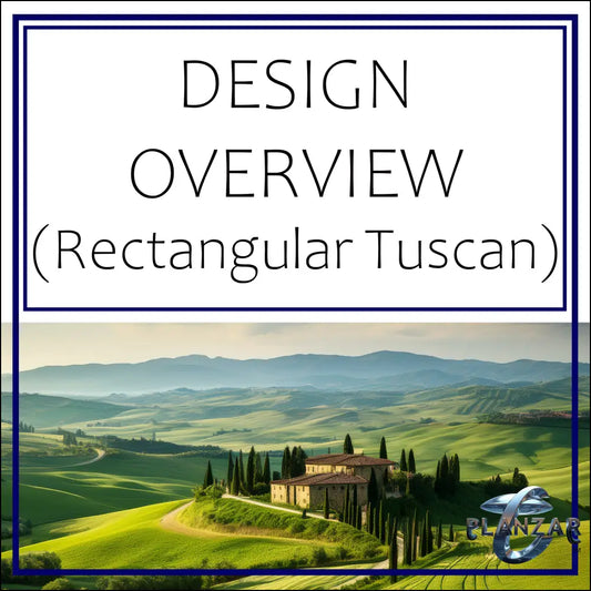 Rectangular Tuscan: DESIGN OVERVIEW Digital Download Landscape Plans