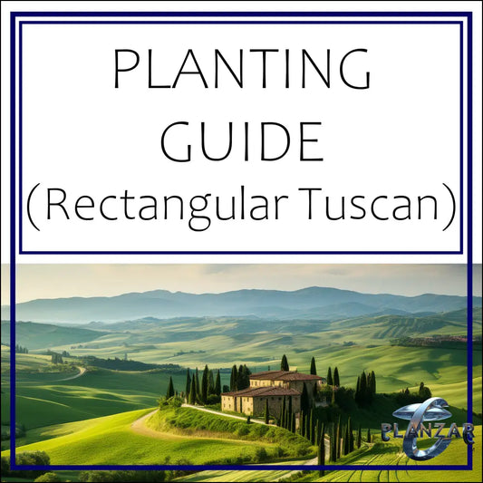 Rectangular Tuscan: PLANTING GUIDE Digital Download Landscape Plans